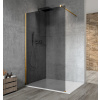 Gelco VARIO GOLD MATT jednodielna sprchová zástena na inštaláciu k stene,dymové sklo,110cm SPH GX1311-01