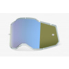 plexi Injected Racecraft 2/Accuri 2/Strata 2, 100% (modré chrom, Anti-fog) M152-433
