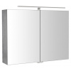 Sapho RIWA galérka s LED osvetlením, 81x70x17cm, dub strieborný SPH RIW080-0011