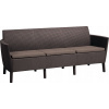 Záhradná lavica, lavička - Salemo Sofa 3 -osobná technorattan bronz (Salemo Sofa 3 -osobná technorattan bronz)