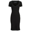 Guess Dlhé šaty SS LEILA DRESS Čierna