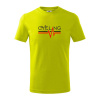 Cycling ekg - Tričko detské bavlnené - 158 cm/12 rokov ( Limetková )