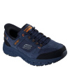 Skechers Oak Canyon Slip On Runners Mens Navy/Orange 7 (41)