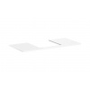 Hansgrohe Xelu Q - Doska pod umývadlo 118x55 cm, výrez uprostred, lesklá biela 54096050