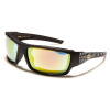 CHOPPERS Pánske Biker Slnečné okuliare s lebkou Oranžové Olympic eyewear CP936-SKLs1