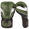 VENUM boxerské rukavice Elite Evo Khaki/Silver 12oz