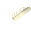 VP8 sanitárna vaňová lišta ACARA, PVC slonová kosť, 9 mm, 2,5 m