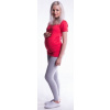 Be MaaMaa Tehotenské legíny - sivý melír, veľ. XL XXL (44)