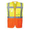 PORTWEST HI-VIS PRAGUE EXECUTIVE S376 / Reflexná vesta - HV žltá/oranžová L