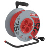 EMOS SK s.r.o. Predlžovací kábel na bubne 25 m / 4 zásuvky / červený / PVC / 230 V / 1,5 mm2 - P19425