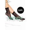 Gatta Trendyline 30 hodvábne ponožky Farba: Čierna, Veľkosť: UNI
