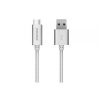 Avacom USB kábel (3.0), USB A samec - USB C samec, 1m, strieborný, blister