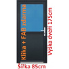 Soft Vchodové plastové dvere 1/2 sklo 85x175 cm - Akce!
