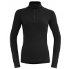 DEVOLD DUO ACTIVE MERINO 205 WOMAN ZIP NECK black - čierna Veľkosť: XS