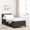 Boxspring postel s matrací tmavě hnědá 80x200 cm tkanina Hnědá 3338569