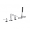 Hansgrohe Finoris Štvorotvorová vaňová batéria s telesom sBox, chróm 76444000
