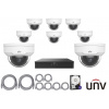 4MPx IP kamerový set UNIVIEW 8+1 (dome)