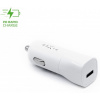 Fixed autonabíjačka s USB-C výstupom a podporou PD, 18W, biela FIXCC18-C-WH