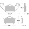 Brzdové destičky DP Brakes přední KAWASAKI GPZ 900 R Ninja rok 84-89