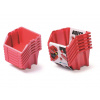 Set úložných boxov 6 ks BINEER SHORT SET 214x198x238 mm - farba: červená (Kistenberg KBISS22-3020)