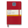 Zápisník Moleskine Expanded - mäkké dosky, L, linajkový - červený