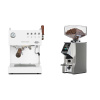 Ascaso Steel DUO PID PLUS, White&Wood + Eureka Mignon Specialita Smart, CR chrome