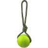 Dog Fantasy EVA Foam lopta s lanom plastová a plávajúca zelená 8 cm