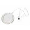 Okrúhla bezdrôtová nabíjačka, biela