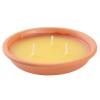 Sviečka Citronella, repelentná, terakota, 80 g, 30x125 mm