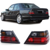 Zadné svetlá červeno čierne (pár) pre Mercedes W124 Sedan Coupe/ cabrio 85-93