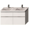 Jika Cubito Pure - Skrinka pod dvojumývadlo 1280x683 mm, biela H40J4274025001