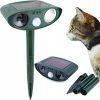 Ultrazvukový LED solárny odpudzovač zvierat s pohybovým senzorom