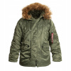 Alpha Industries Jacket Parka N3B 100106 01 L. (Alpha Industries N3B Sage Green L bunda)