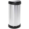 Curver DECO Bin 240641 odpadkový koš, 40 l, (š x v x h) 335 x 685 x 285 mm, stříbrná, černá, 1 ks
