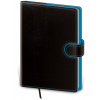 Diár 2026 denný A5 Flip - čierno/modrá