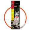 Obojok DOG FANTASY LED nylon oranžový M-L 1 ks
