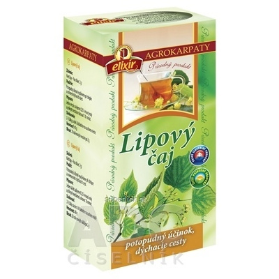 AGROKARPATY Lipový čaj čistý prírodný produkt, 20x2 g (40 g), 8588000054916