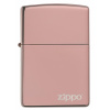 Zippo High Polish Rose Gold Logo 26908 + možnost gravírování