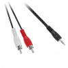 CINCH - JACK audio kábel, 2x CINCH konektor - JACK 3,5mm konektor, 1,2m KPO2747-1-2