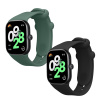 kwmobile řemínek k hodinkám Redmi Watch 4 / Watch 5 / Watch 5 eSIM - černá / tmavě zelená (Řemínek k hodinkám kwmobile pro Xiaomi Redmi Watch 4 / Watch 5 / Watch 5 eSIM - černá / tmavě zelená)