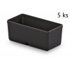 PlasticFuture Set 5 Unite box 11x5,5x13,2 cm černý