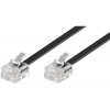 PremiumCord tk6-15b 6P4C (RJ-11) Plug 6P4C (RJ-11) Plug 15m černý