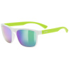 UVEX Sportstyle Rookie Jr., white-lime matt/mirror green, 4043197382166, 5330775616