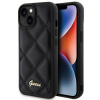 Obal Guess Quilted Metal Logo pre iPhone 15 - čierny (Obal Guess Quilted Metal Logo pre iPhone 15 - čierny)