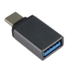 Redukce USB 3.1 konektor C/male - USB 3.0 konektor A/female šedý