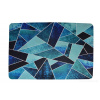 SPA | ULTRASAVÁ křemelinová koupelnová předložka | rychleschnoucí & protiskluzová | 60 × 90 cm | geometrix azur