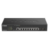 D-Link DGS-2000-10P sieťový prepínač Riadený L2/L3 Gigabit Ethernet (10/100/1000) Podpora napájania cez Ethernet (PoE) 1U Čierna (DGS-2000-10P)