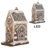 Clayre & Eef Perníková LED chalúpka Gingerbread Cotti - 15*9*20 cm - Clayre & Eef