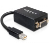 Delock 65256 DisplayPort / VGA adaptér [1x mini DisplayPort zástrčka - 1x D-SUB zásuvka 15-pólová] čierna 0.18 m; 65256