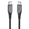 Vention TAHHD USB-C, 3.1 Gen2 100 W 10 Gbps, 0,5m, šedý